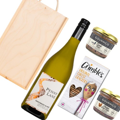 Penny Lane Sauvignon Blanc 75cl White Wine And Pate Gift Box